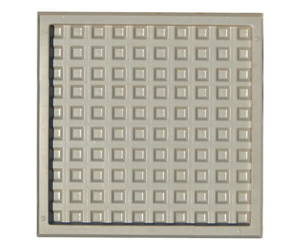 Форма для тактильной плитки 300х300х30 мм с квадратными рифами