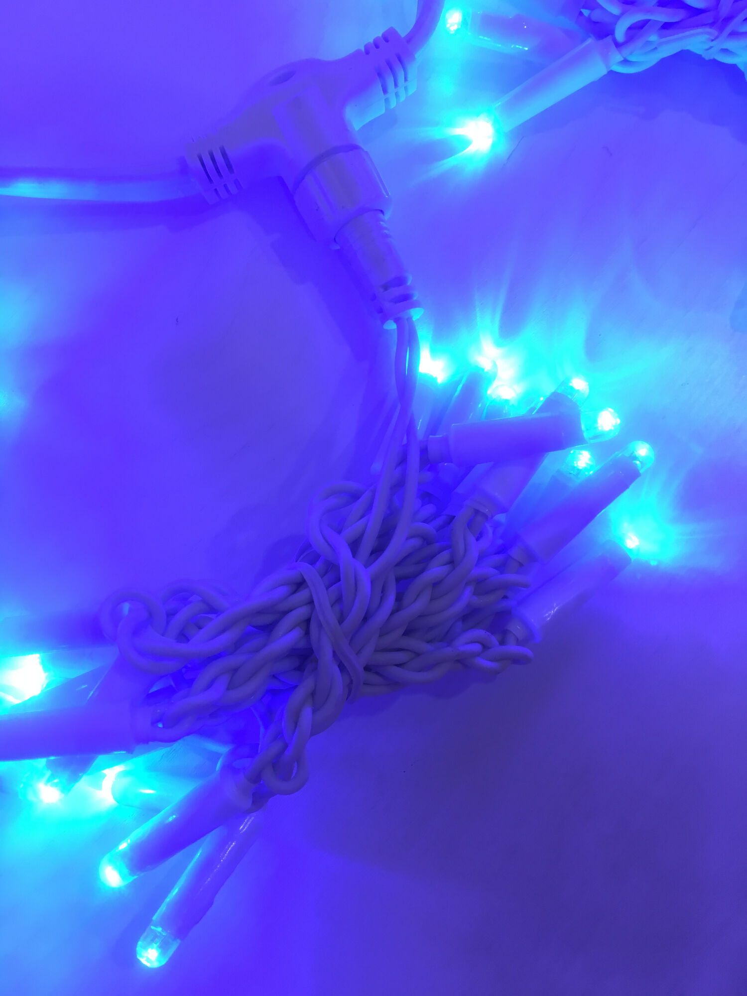 Светодиодная гирлянда плей-лайт (синие светодиоды/белый пр) LED- PLS-9020-240V-2*9М-B/WH (FS-00-0000