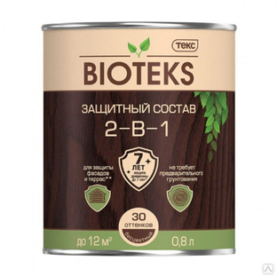 Защитный состав 2-в-1 Bioteks 9л 