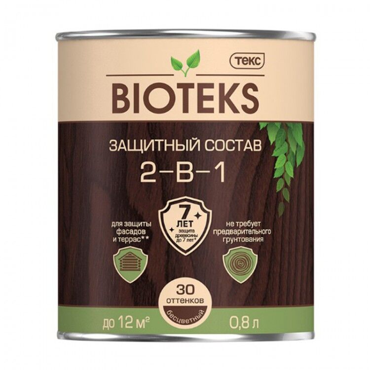 Защитный состав 2-в-1 Bioteks 2,7л