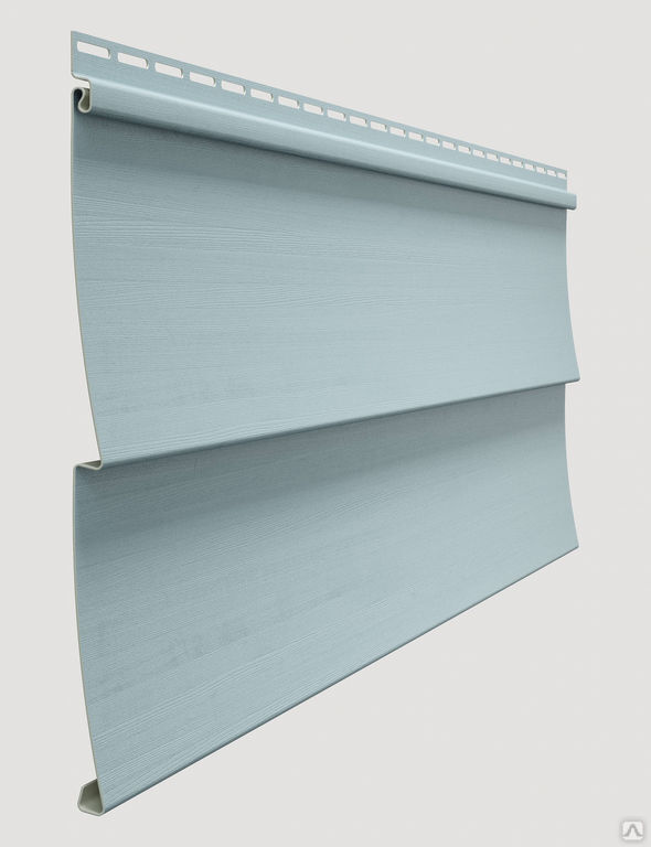 Сайдинг виниловый для наружной отделки фасада голубика Döcke STANDARD 0.255x3 м елочка