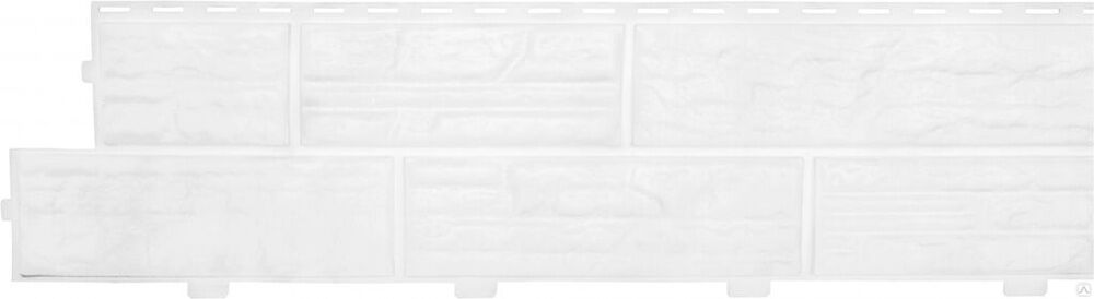 Сайдинг виниловый для наружной отделки сланцевая порода белый Альта Профиль 0.27x3.14 м формованный