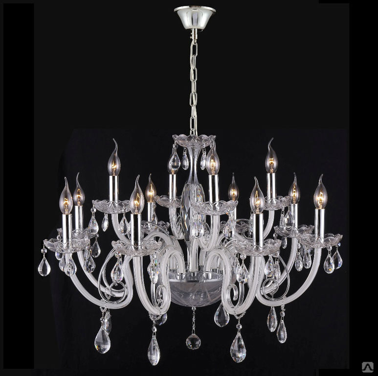 Люстра CRYSTAL LUX 1890/308 GLAMOUR SP/PL8 E14 8x60W IP20