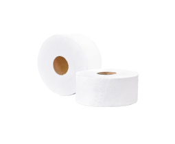 Бумага туалетная Lasla Professional на втулке двухслойные. с тис. Ф190 L160 (12 шт/уп)