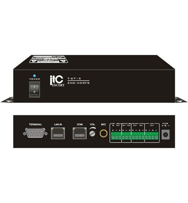 Оборудование для систем звукового оповещения и музыкальной трансляции ITC-Escort T-6715A