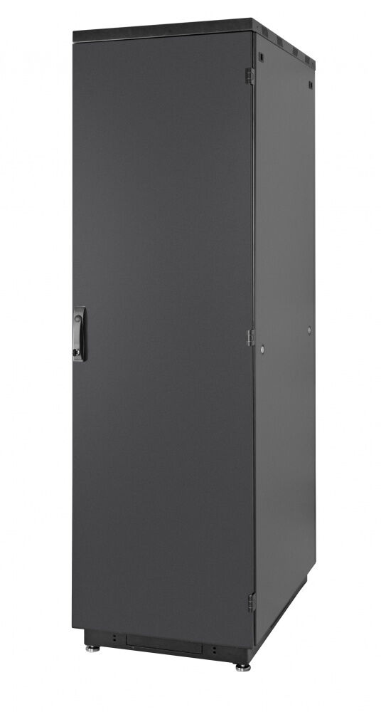 Дверь серия S3000, 22U, ширина 600 мм, металлическая одностворчатая, черный Eurolan 60b-22-60-31bl