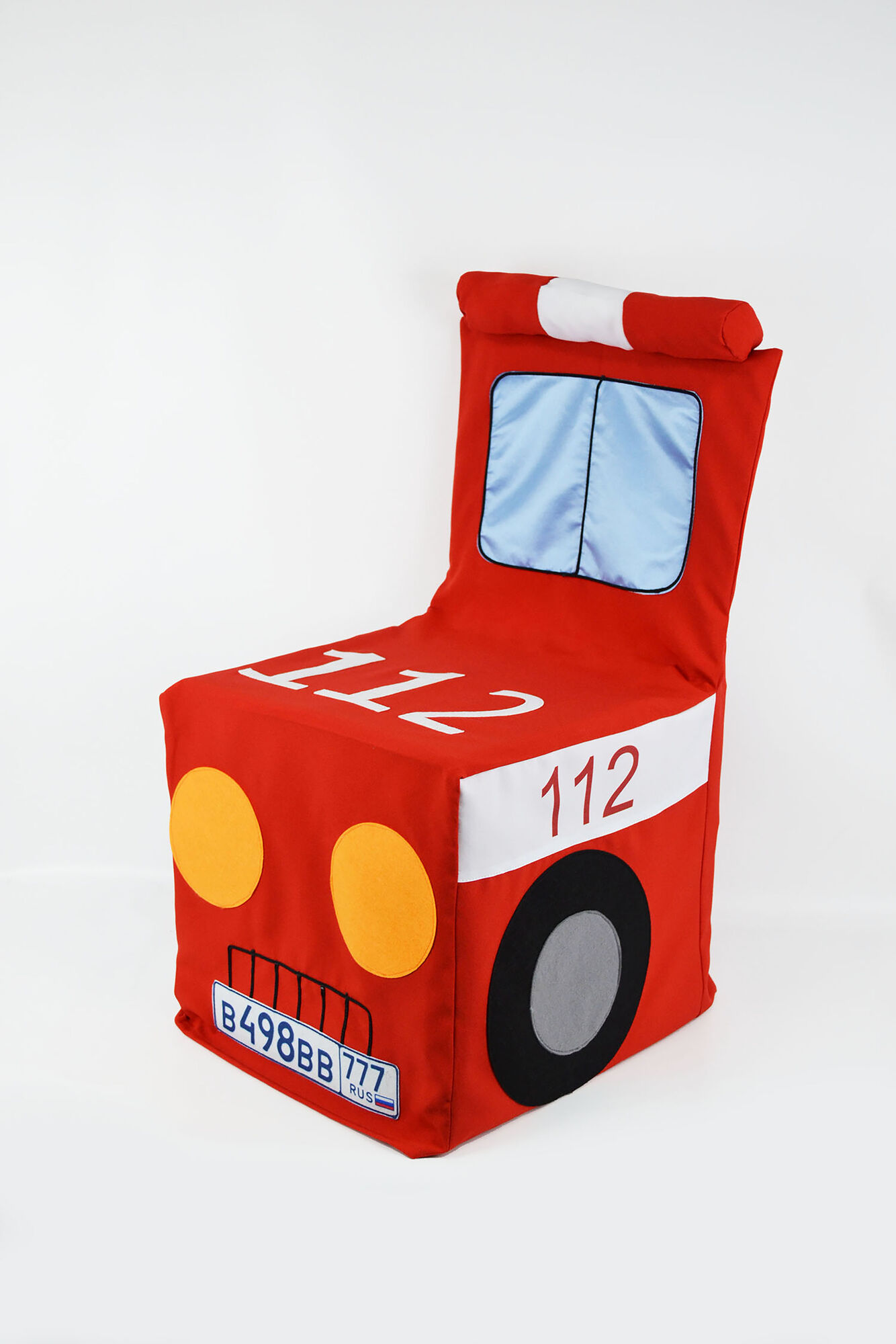 Накидка на стульчик детская "Пожарная машина"