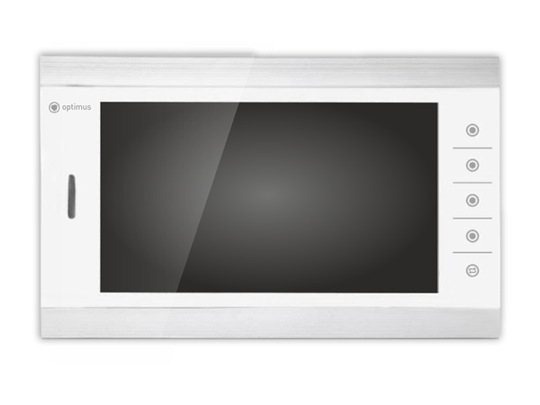 Монитор видеодомофона Optimus VMH-10.1 (белый+серебро)