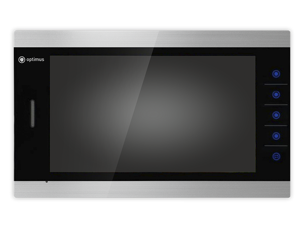 Монитор видеодомофона Optimus VM-10.1 (черный+серебро)