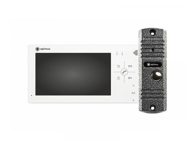 Видеодомофон Optimus VM-7.0 (w) + DS-700L (сереб.)