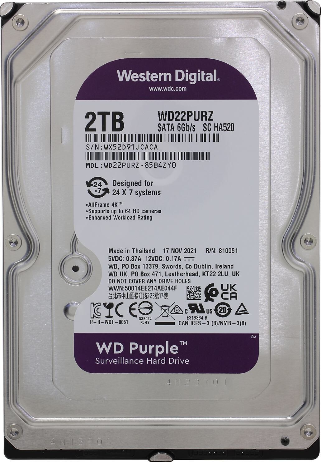 Жесткий диск Western Digital WD22PURZ
