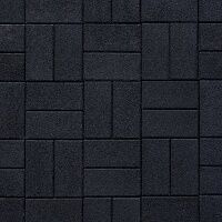 Тротуарная плитка Выбор Прямоугольник "Черная Стоунмикс" 40мм