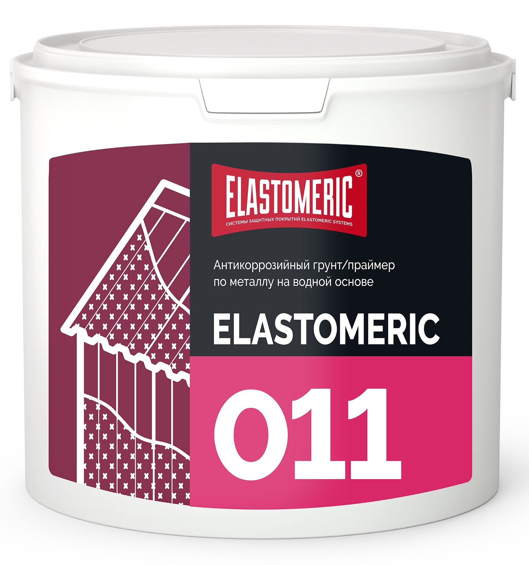 Грунтовка антикоррозийная Elastomeric 011 Rust 3 кг (для черных и цветных металлов)