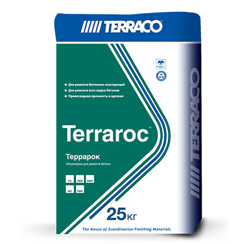 Высококачественный микробетон Terraco TERRAROC MC 25 кг мешок