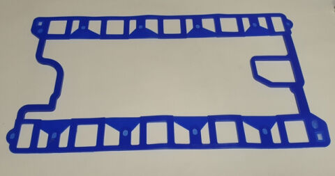 Прокладка для ЗМЗ-511 Паук под выпускной коллектор (цельная) (силикон, синий) 511-1008002-05