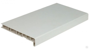 Подоконник пластиковый Витраж белый 550 мм 