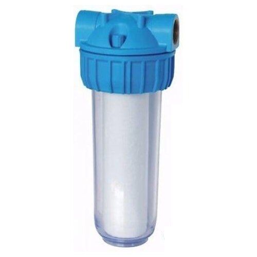 Гейзер 1П прозр.10" 1/2х3/4 магистральный фильтр для очистки воды