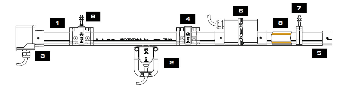 Троллейный шинопровод TR85704C3