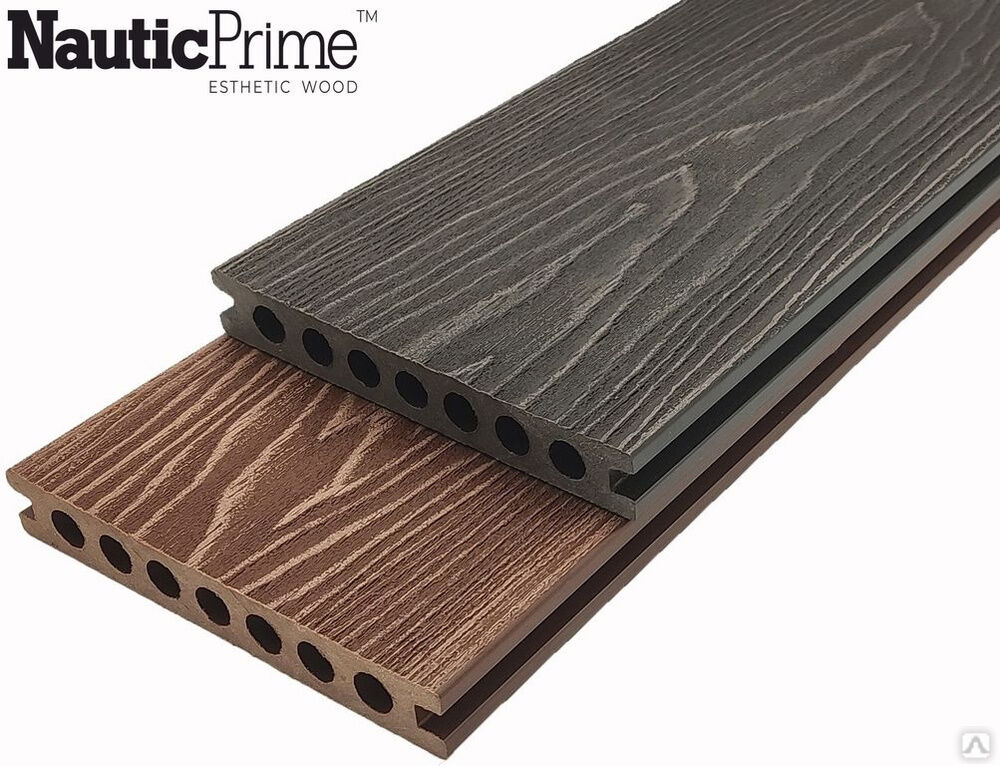 Террасная доска NauticPrime Esthetic Wood / Retro Wood 150х24х3999 мм венге