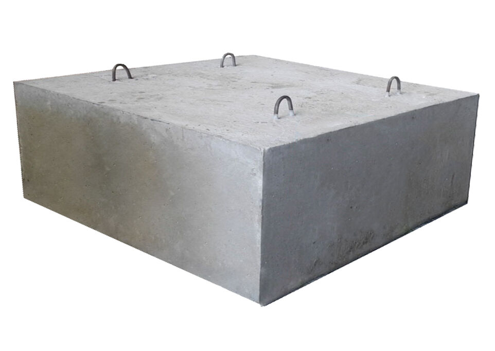Блок фундаментный бетонный Н=500 БФ2.99 шифр 1484 вып.1