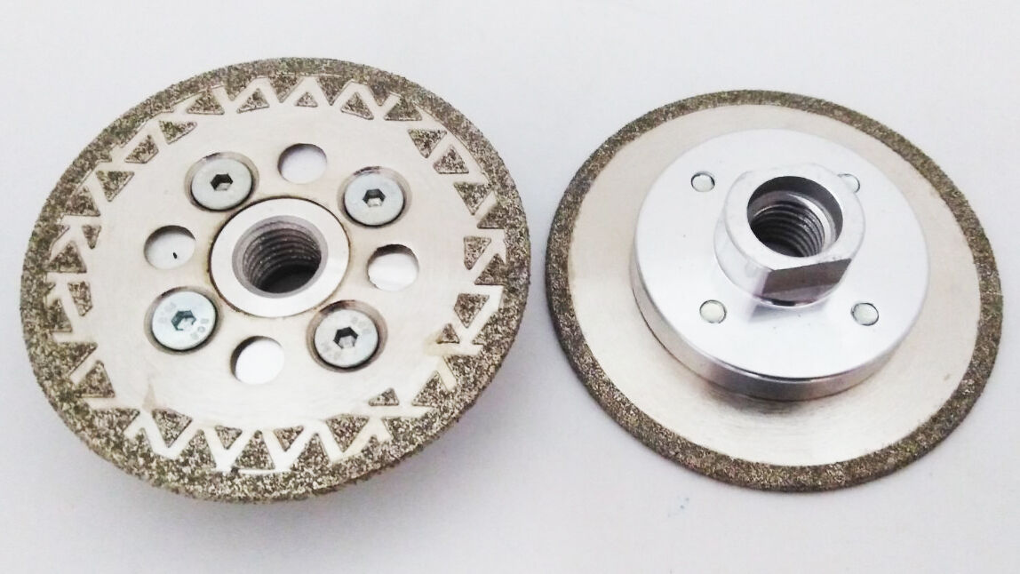 Алмазный диск гальванический ф80 м14 с фланцем (односторонний)