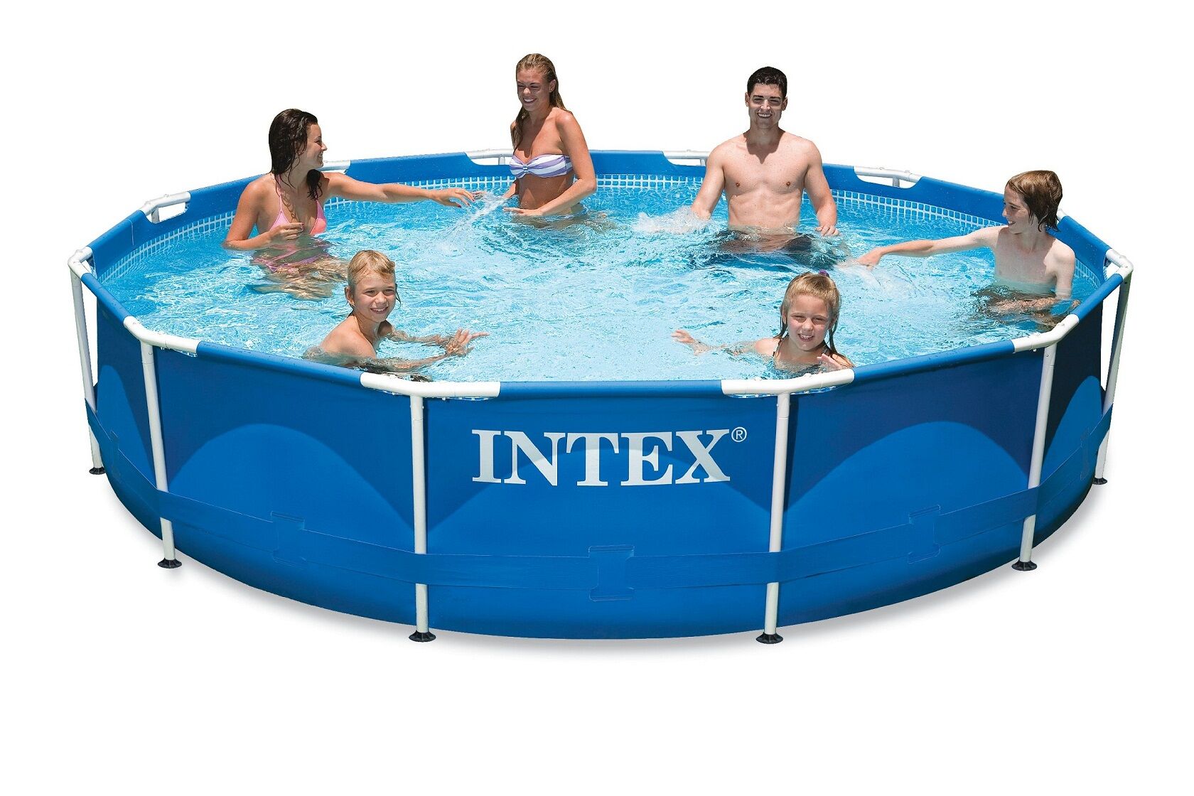 Купить бассейн в тюмени. Сборный бассейн Intex 28210 (56994) Metal frame Pool. Бассейн каркасный Intex 366x76 см 366x76см Metal. Бассейн каркасный Интекс 366х76. Бассейн каркасный Intex 28212 (366х76см) + насос-фильтр.
