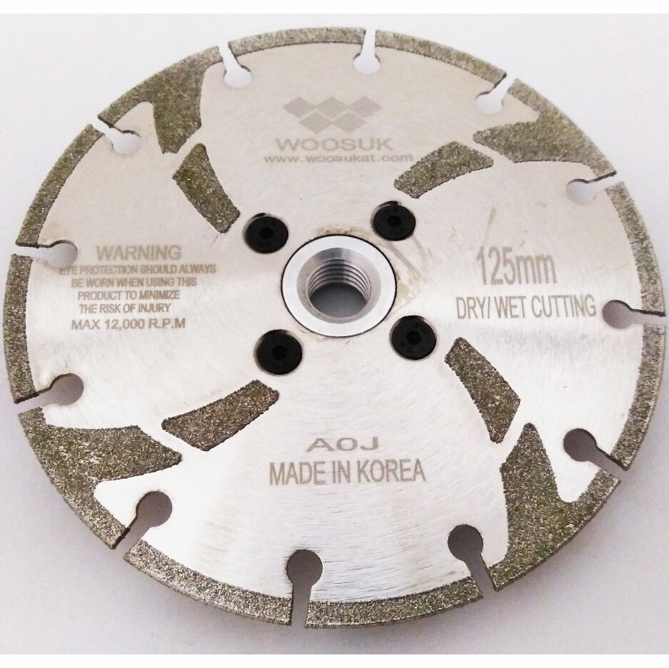 Алмазный отрезной диск по мрамору ф125 мм м14 мм Корея