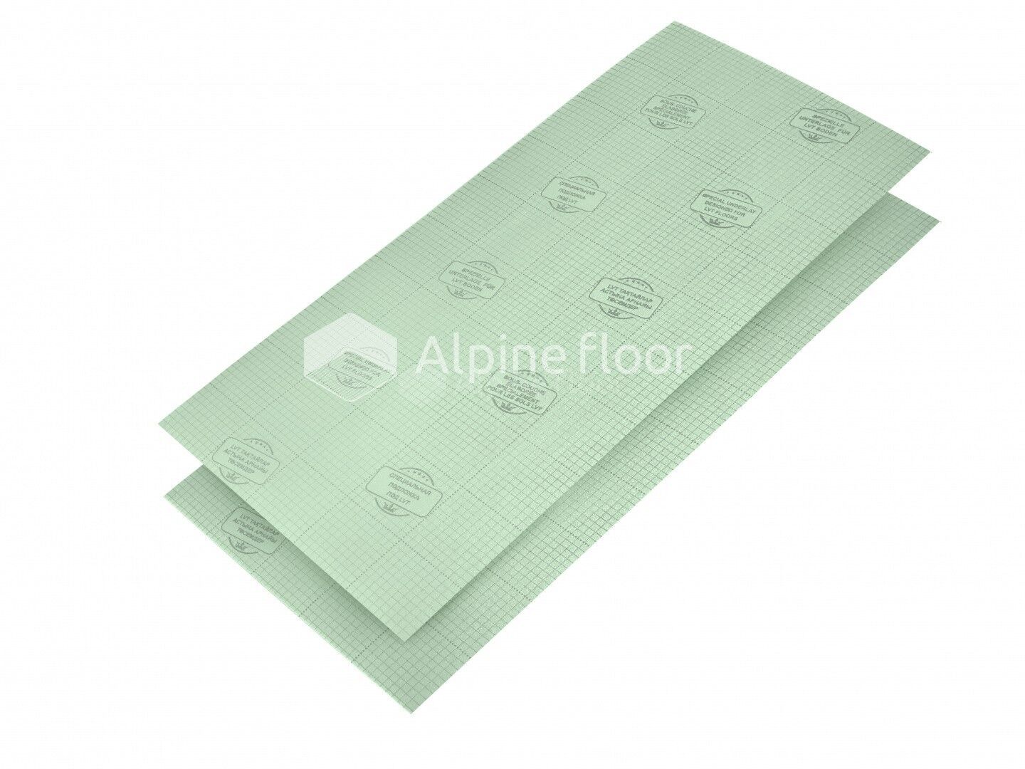 Подложка Alpine Floor Green (SPC) 100см*50см*1,5мм