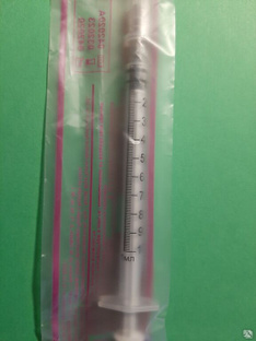 Шприц инсулиновый 1 мл Китай игла 0,45х12 мм #1
