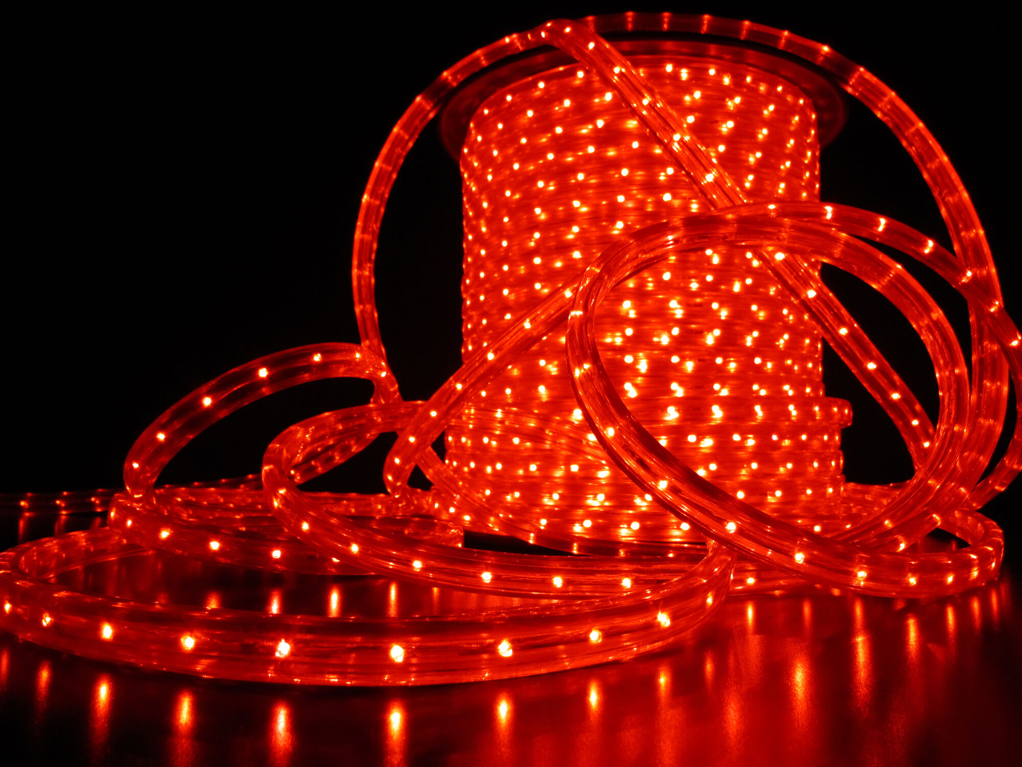 Дюралайт LED фиксинг, красный, 220V, сечение 11*18мм, бухта 100м LED-XF-2W-100M-240V-R (2м) (FS-00000959)