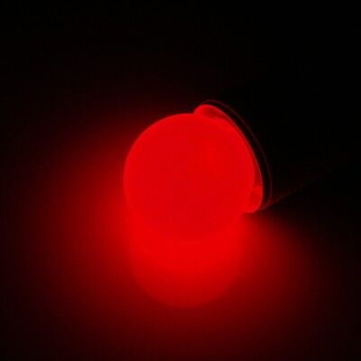LED лампа - шарик с цоколем E27, 40 мм, (5 светодиодов), матов, красный, G-Q009R LED-Lamp-E27-40-5-R