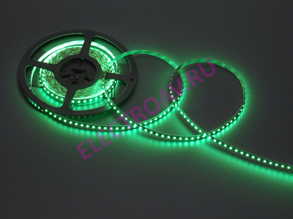 FLEX-SS5600B-G-5M Гибкая LED полоса, цвет зеленый, 120светодиодов 35*28 на 1 м, 5м/уп., DC12V, 9.6W/м, 5м/10мм,IP22 бела