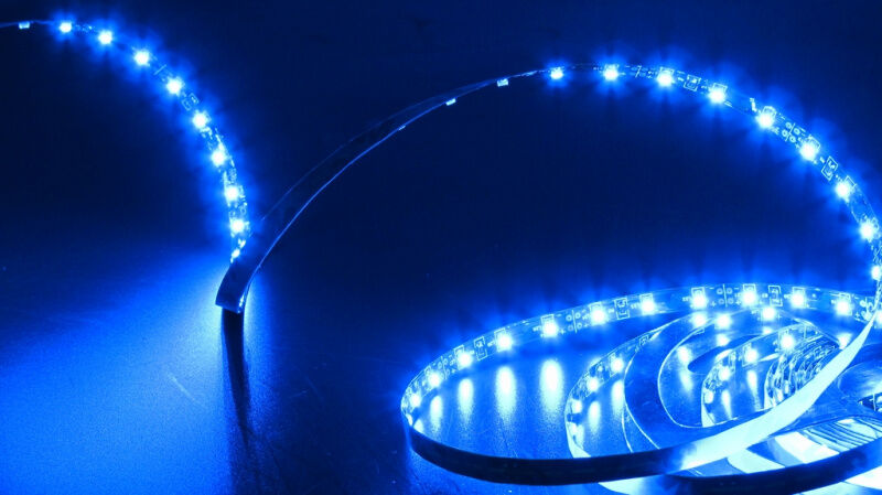 FLEX-SS5300A-B-10M Ultra light Гибкая LED полоса , цвет синий, 60 SMDсветодиодов 35*28, 10 м., 12V, 4W