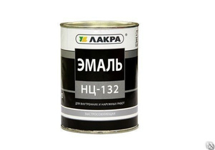 Эмаль НЦ-132 черная, 1,7 кг (Лакра) 