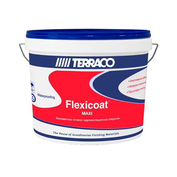 Flexicoat Maxi (Maxiroof) Гидроизоляционное покрытие для санузлов 1,4кг "TERRACO" Террако Terraco 28349