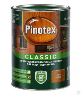 Pinotex Classic декоративно-защитная пропитка для древесины орегон (2,7л) PINOTEX Pinotex Classic пропитка для древесины 