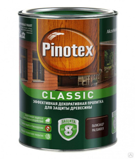 Pinotex Classic декоративно-защитная пропитка для древесины палисандр (1л) PINOTEX Pinotex Classic пропитка для древесин 