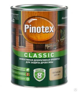 Pinotex Classic декоративно-защитная пропитка для древесины дуб (2,7л) PINOTEX 5195465 
