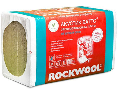 Минеральная вата ROCKWOOL Акустик Баттс (1000х600х40) 14 шт (8,4 м2, 0,336 м3) в упаковке