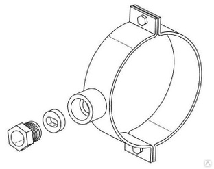 Хомут для ввода кабеля в трубу d=100 мм ТС.12.001 Теплолюкс 
