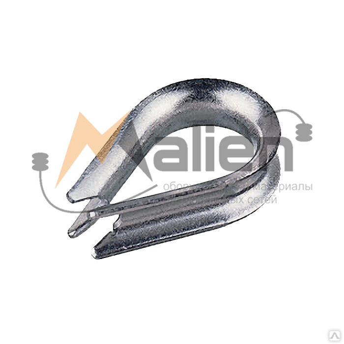 Коуш для троса 6 мм DIN 6899, цена в Екатеринбурге от компании КБ «МАЛИЕН»