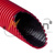 Труба гофрированная двустенная ПНД/ПВД Д=160мм (внутр.Д 136мм) с протяжкой с муфтой красная #2