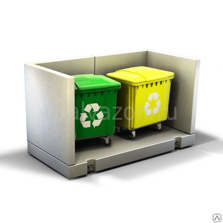Площадка контейнерная для мусора БКП-3.1 1,5х1,5х1,5 м