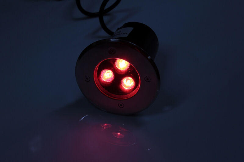 G-MD106-R грунтовой LED-свет красный D120, 3W, 12V FLESI-NEON