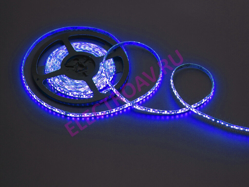 FLEX-SDP5600B-B Гибкая LED полоса , цвет синий, 120 SMDсветодиодов 35*28, 5 м., 12V, 9,6W/M, IP65