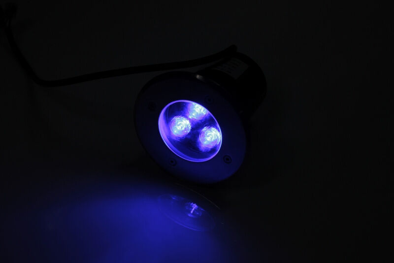 G-MD106-B грунтовой LED-свет синий D120, 3W, 12V FLESI-NEON