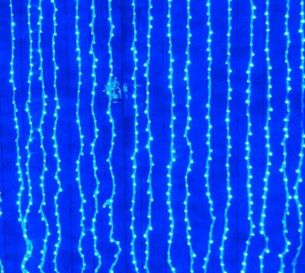 Светодиодный дождь плей-лайт (синие светод/прозр. провод, с контрол) LED-XP-1925-1,5M-230V-B/CL-С (FS-00-00000276)