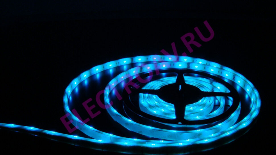 FLEX-SWP5150В-RGB Гибкая LED влагозащищенная полоса на белой основе, цвет мульти, 30 SMD5050, 5м/12mm,12V, 7.2W/M, IP67