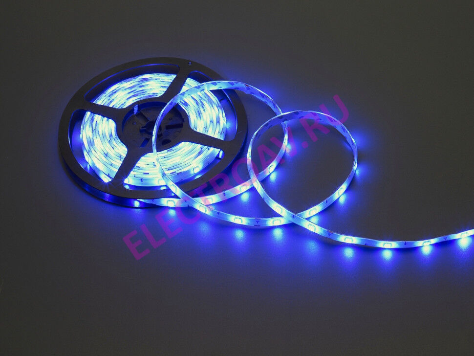 FLEX-SDP5150B-B Гибкая LED полоса , цвет синяя, 30 SMDсветодиодов 50*50, 5 м., 12V, 7,2W/M, IP65