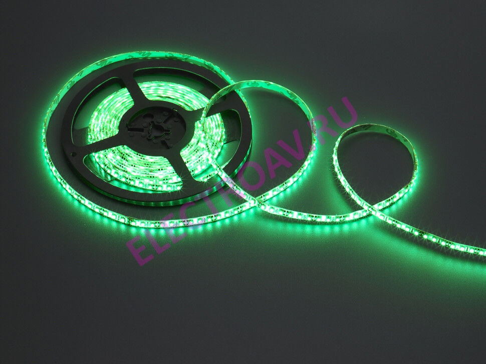 FLEX-SDP5600B-G Гибкая LED полоса , цвет зеленая, 120 SMDсветодиодов 35*28, 5 м., 12V, 9,6W/M, IP65